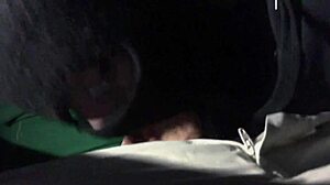 Beautiful Visitor Sucks Cock at Fast Food Worker