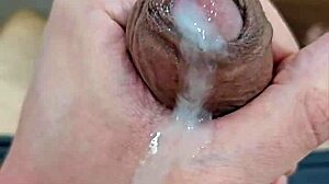 Skinny blond in glasses masturbates and squirts in this video