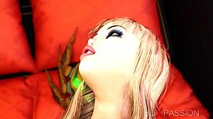 Shemale slave gets dominated in extreme anal porn scene