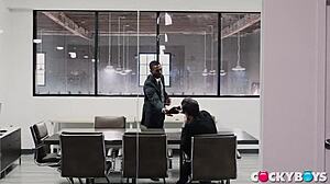 Tristan Hunter Takes Sean Xavier’s Massive Shaft in Intense Interracial Action