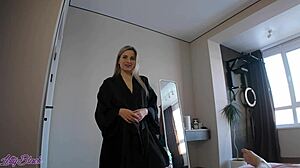 My stepmom caught me fucking Britney from Tantaly and helped me cum