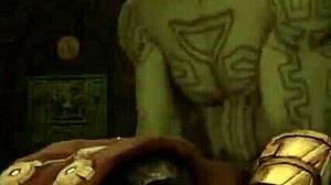 hey, check out this mortal kombat scene with kano and johnny cage getting intimate