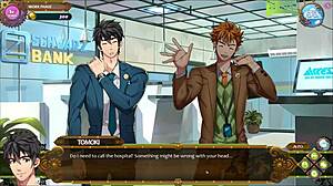 Will the sexy Japanese model spank and tease the bodybuilder boss during hot oil massage?