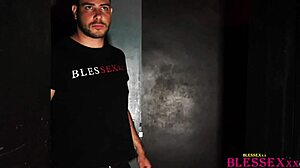 straight male discovers a surprise from his gay friend at the gloryhole.