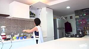 Luna Ruiz, Brunette Latina Maid, Endures Rough POV Fucking in Hotel