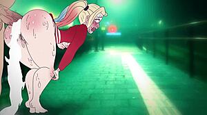 Joker and Harley's wild ride in anime hentai parody