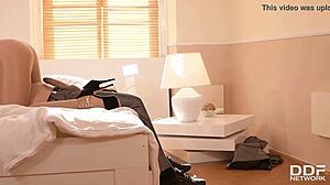 Sizzling Hot Sex Addict Angel Wicky Gets Her Sexy Feet Fucked Until He Cums