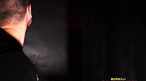 straight male discovers a surprise from his gay friend at the gloryhole.