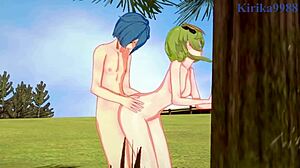 Shenhe, Collei, and Xingqiu in wild Genshin Impact hentai sex