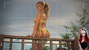 want to see the beautiful blonde give an outdoor footjob in dreamland?