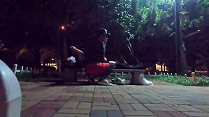 During a park run, I met a hung emo twink and we had public blowjob sex