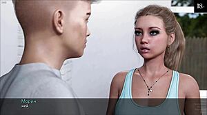 I’m obsessed with her small tits during wild yoga sex.