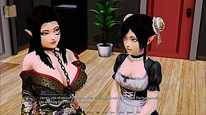 i'm playing harem hotel 35 with anime hentai