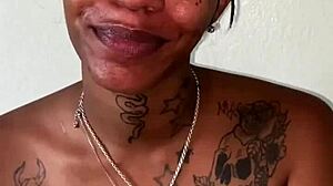 Brunette BBW Deep Throats Monster Cock After Cute Interview