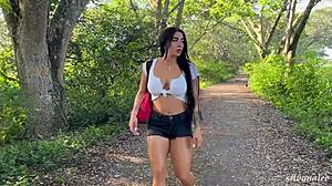 silvana lee takes big black cock in public