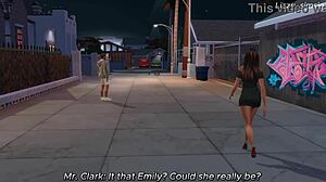 big tits student fucked by teacher, creampie in pussy