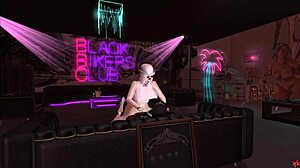 Sex Metal Barbie's 3D Cartoon Biker Fuck With Big Black Cock