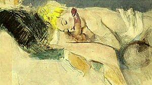 Vintage erotic illustration from retro cartoon anime hentai collection