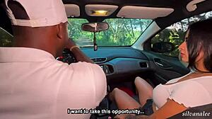 silvana lee takes big black cock in public