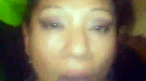 Cheating wife gives great blow job with eye contact