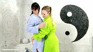 Bathtub Beauties By Sapphic Erotica - Sally And Salma Have Lesbian Fun