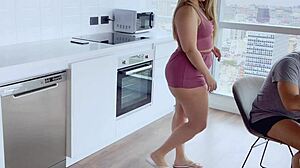 I have sex with my step-sisters in the kitchen and they moan with pleasure