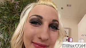 Amateur Gets Facial Cumshot in Shower After Blowjob