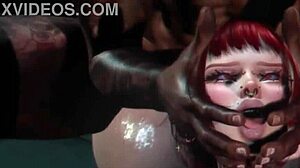 White Slut Sucks in Second Life