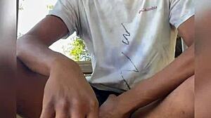 College Campus Wank in Public Outdoor Masturbation