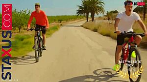 Staxus riders enjoy post-workout fun with friends