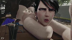 bayonetta super combo... creampie blowjob in 3d anime hentai