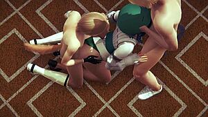 Genshin Impact Yaoi: Venti in 69 Threesome with Sissy!