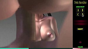 Kamira's sexy twin succubus ep 19! What huge big tits and monster cock blowjob!