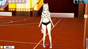 Enjoying a relaxing massage with big tits in anime 3D CG