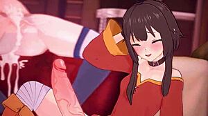 Megumin and Aqua-Arcadiamkii Clash in Wild 3D Action