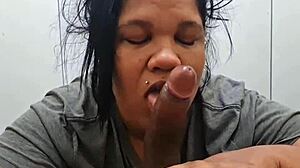 Sexy Bbw Bends Over For Big Black Cock Blowjob