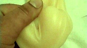 She says, watch me play with this artificial pussy and finger my ass