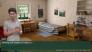 Curvy teen arrives at university in pleasure thieves game