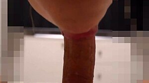 Does she notice the cum in her mouth after licking my monster cock?