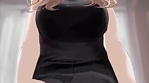 Anime Girl Black Dress Fuck