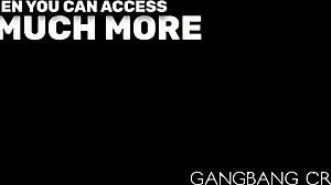 I enjoy a hot blowbang and juicy gangbang creampie