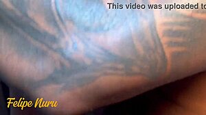 Nerd Fucks Tanned Bodybuilder