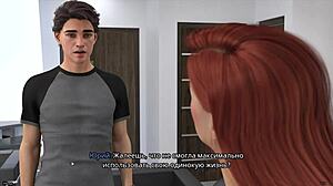 College life in animated porn video with big tits and hard cock