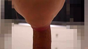 Does she notice the cum in her mouth after licking my monster cock?