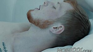 Cute ginger gay boy rimmed and fucked by big black cock