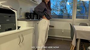 yo, roommate, slam me hard in the kitchen with that rough style