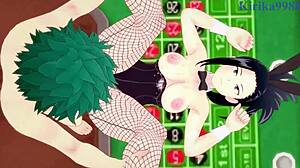 mina ashido bunny girl creampie with izuku midoriya