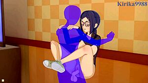 Tsuki Uzaki and Ami Asai Intense Sex with Old Man in Hentai