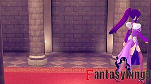 Scathach-Skadi having sex on throne in POV hentai