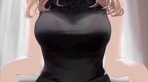 Anime Girl Black Dress Fuck